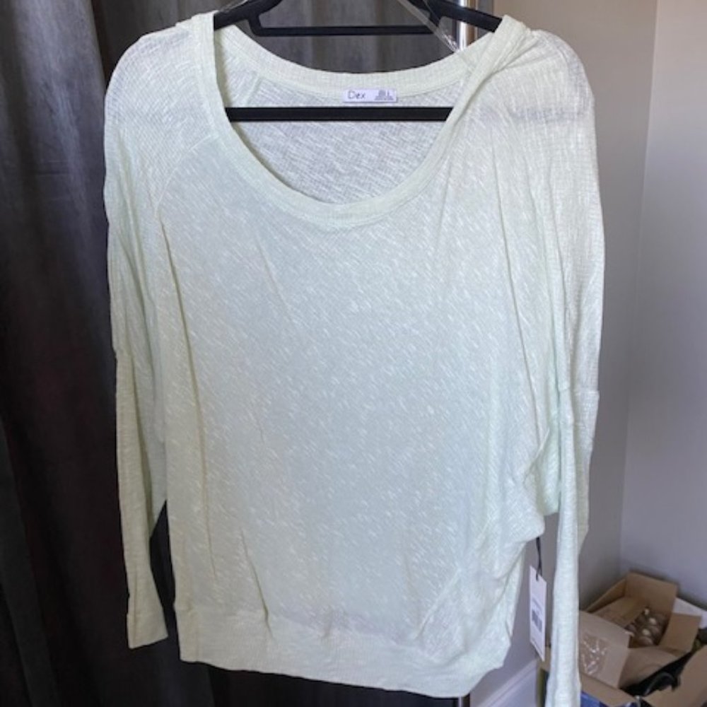 NWT Womens Dex Light Green Top Size L